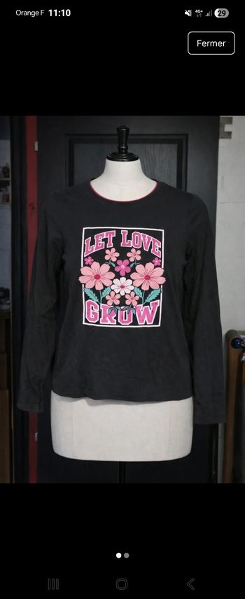 Joli tee shirt ml fille