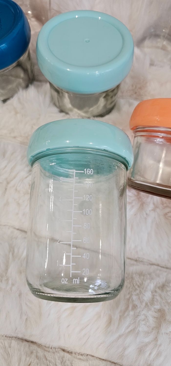 Lot de 8 pots en verre Babybols babymoov en tres bon état - photo numéro 5