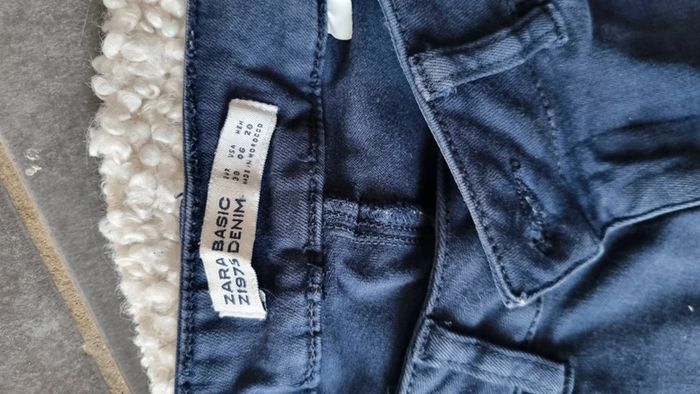 Pantalon jean marine Zara 36 - S elasthanne - photo numéro 4