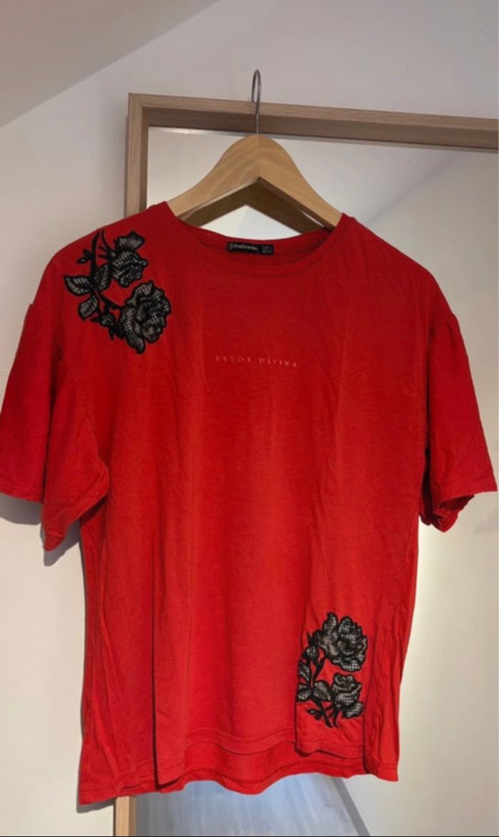 Tee shirt à motif Stradivarius taille S - photo numéro 2
