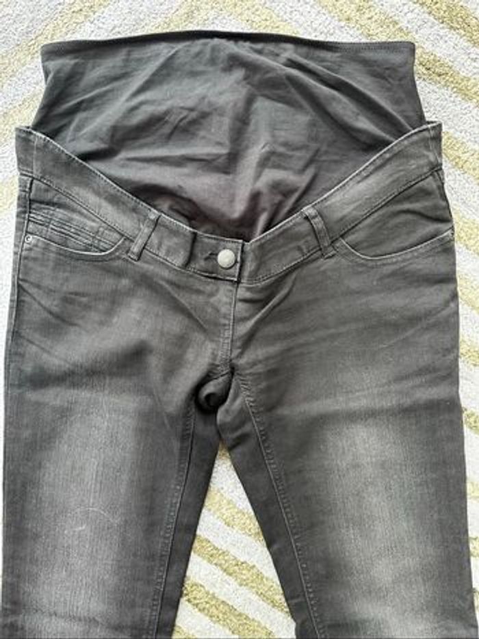 Jean noir délavé de grossesse T36 - photo numéro 3