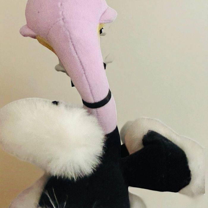 Peluche rare Disney Fantasia – Madame Upanova, autruche ballerine – années 1990, 48 cm avec nœud. - photo numéro 5