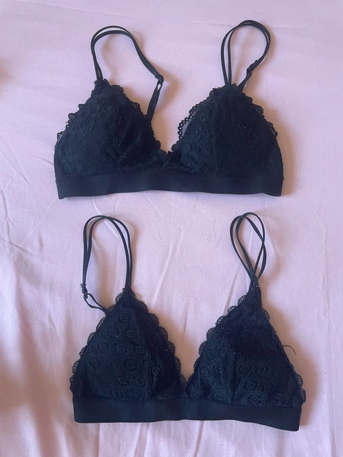 Lot de 2 soutiens gorges noir