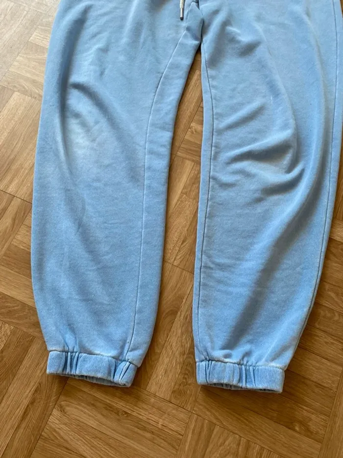 Pantalon jogging cargo bleu ciel H&M - photo numéro 3