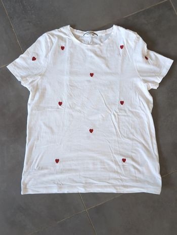 Magnifique t-shirt motifs cœurs