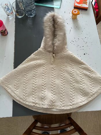 Manteau cape hiver bébé fille