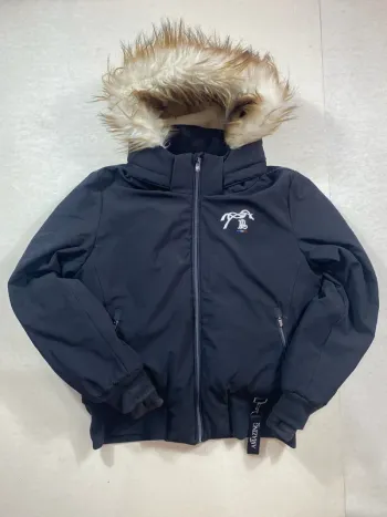Veste d’équitation Penelope Amazing team noire – Taille XL – doublure polaire & capuche fourrée