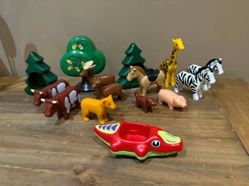 Lot playmobil 123 animaux