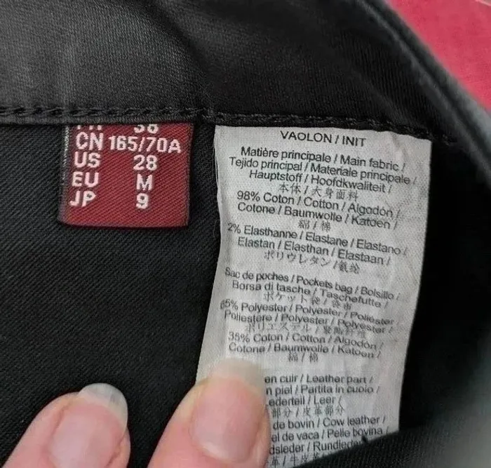 Jupe noire en coton - Comptoir des cotonniers - taille 38 - photo numéro 3