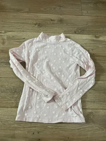 6 ans /120 cm sous pull coton fleurs reliefs
