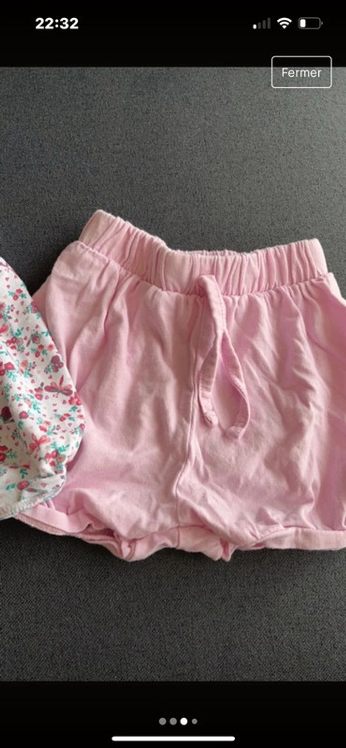 Deux shorts fille - photo numéro 3