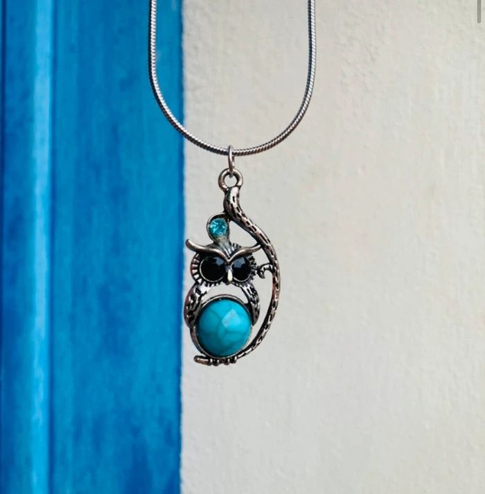 collier femme hibou - photo numéro 3