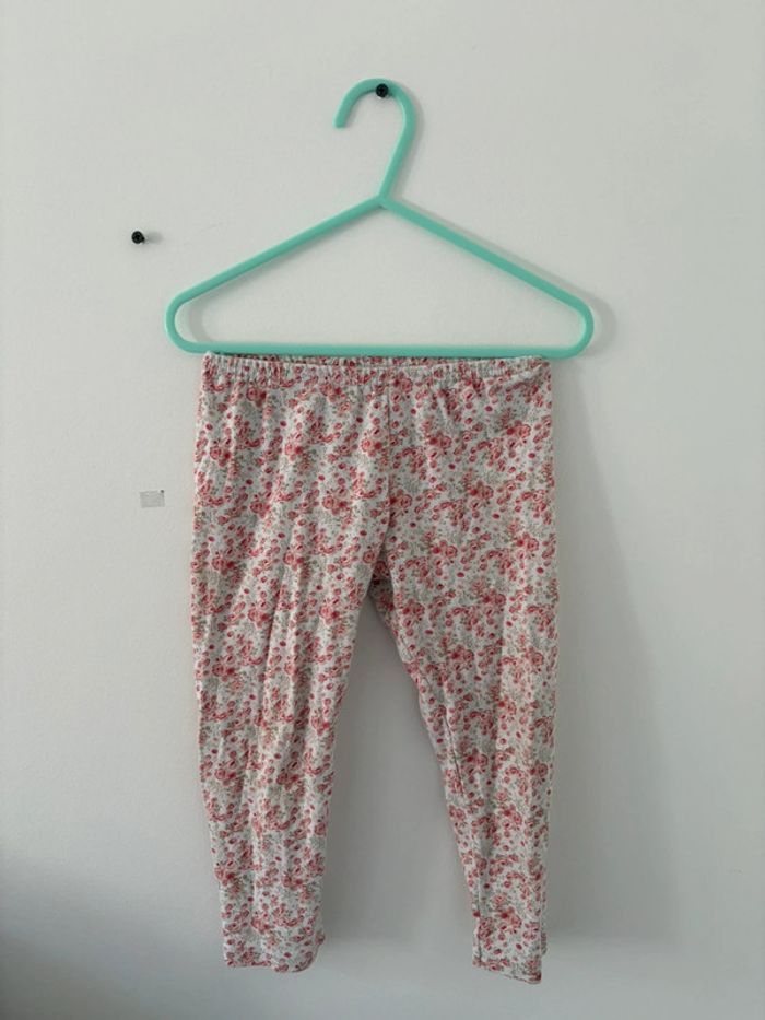 Legging fille - Taille 3 ans / 98 cm - Motif fleuri 🌸