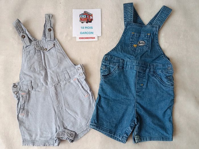 Lot de 2 salopettes 18 mois orchestra
