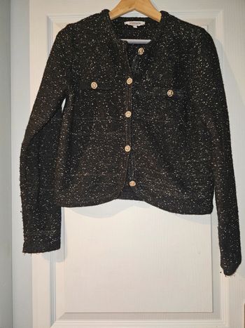 Veste blazer à motifs effet pailleté