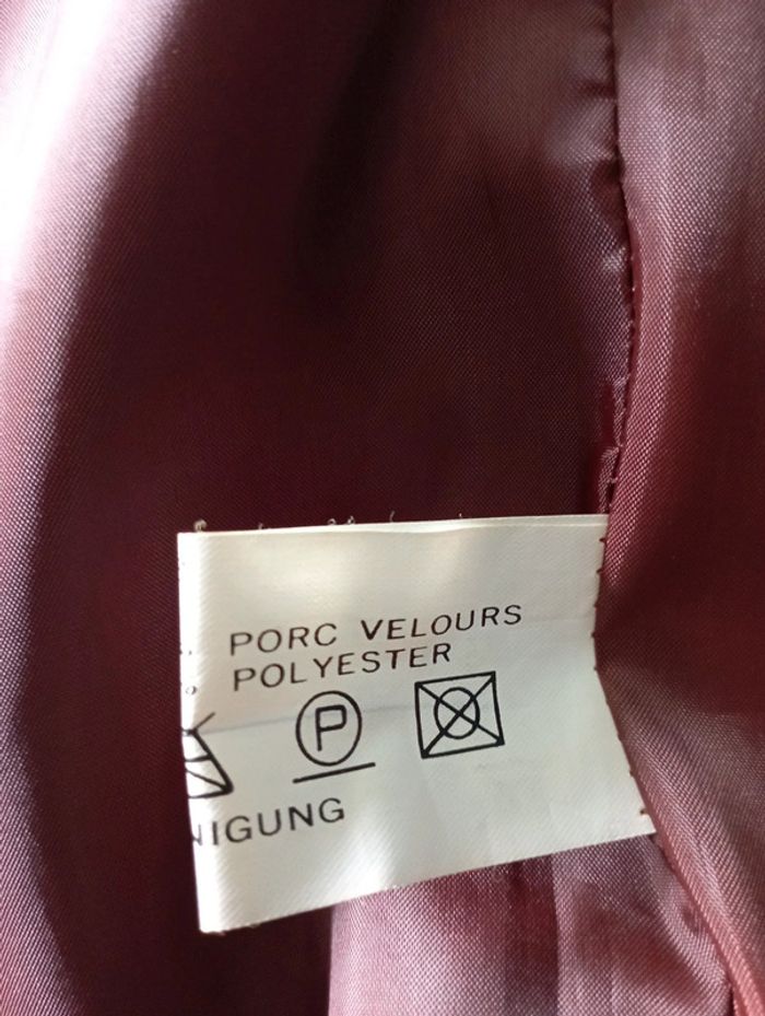Gilet costume femme croûte porc marron foncé - photo numéro 8