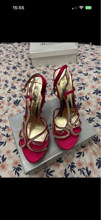 Sandales Rose à plate-forme 