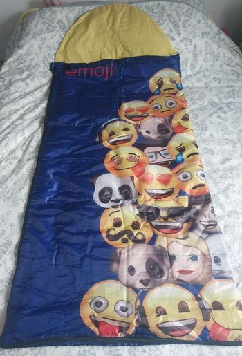 Sac de couchage Emoji + sac de rangement