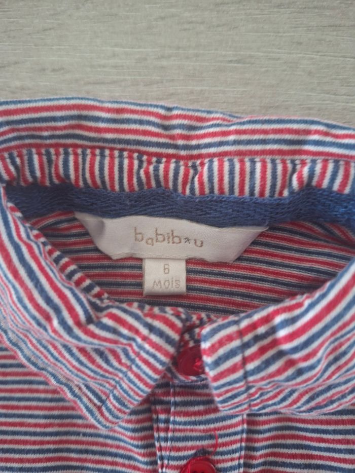 🌷N°12🌷Polo Courtes Manches - Babibou - 6 Mois🌷 - photo numéro 4