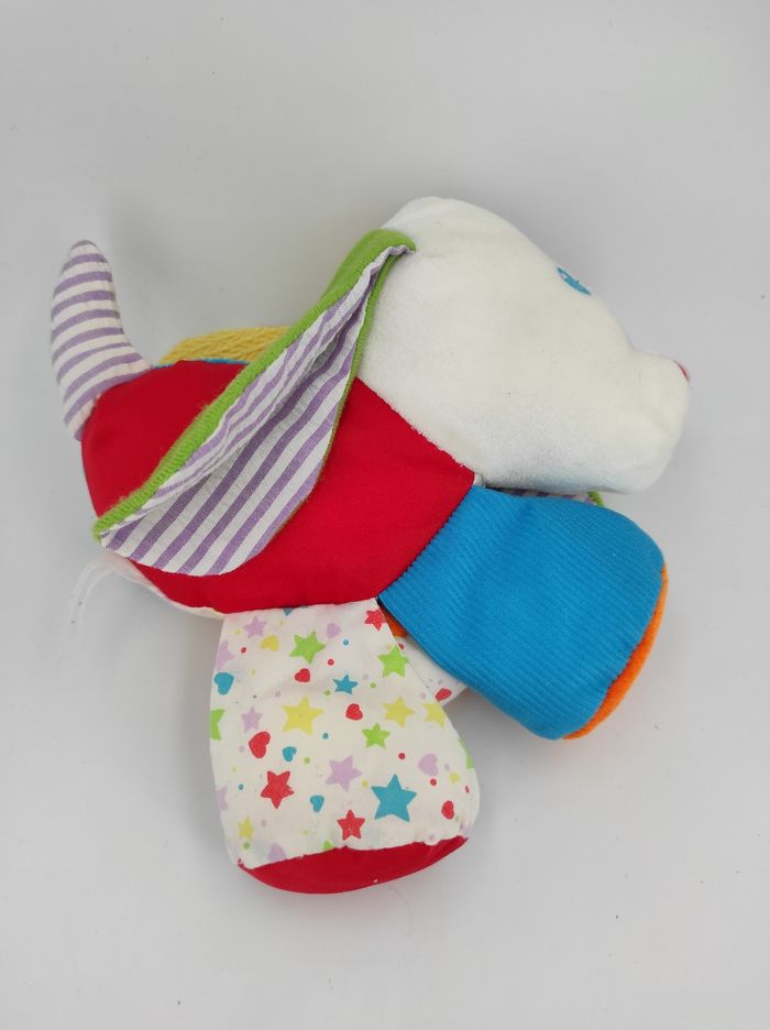 Peluche doudou chien multicolore Playskool Vintage - photo numéro 4