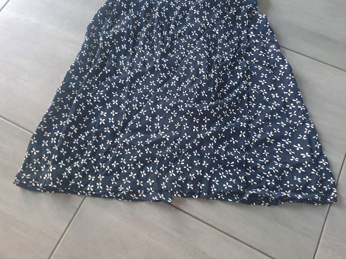 Jupe short légère bleu blanc M&S Mode - photo numéro 3