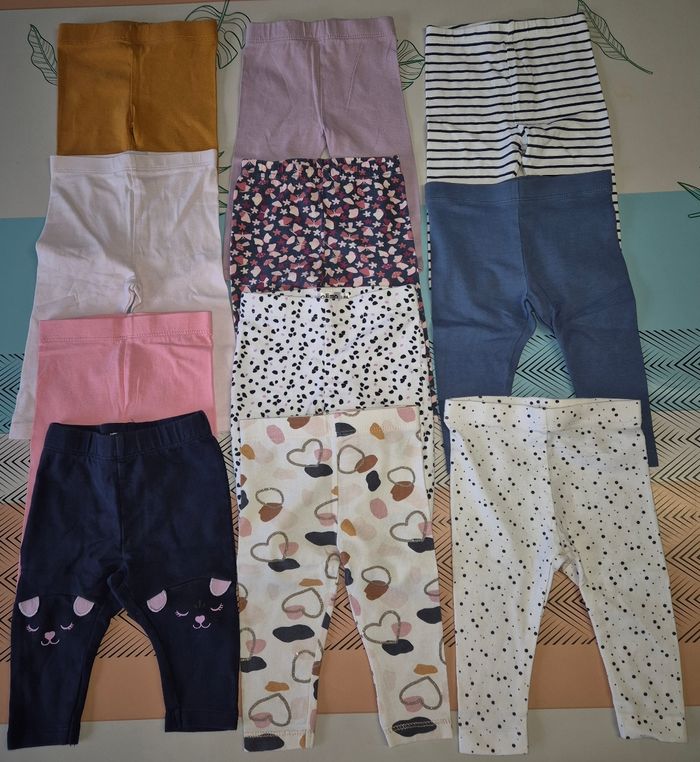 Lot de 11 legging 6 mois fille