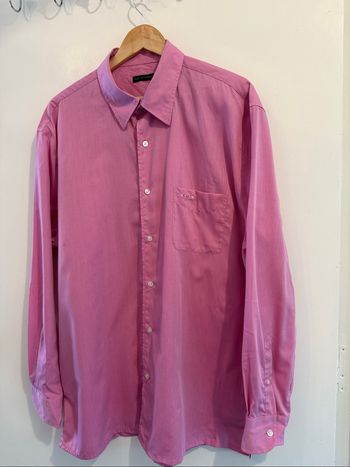 Chemise rose homme mise au Green XXL
