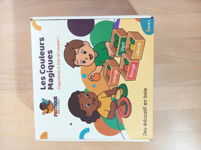 Jeu d'éveil fruits à découper en bois - photo numéro 2