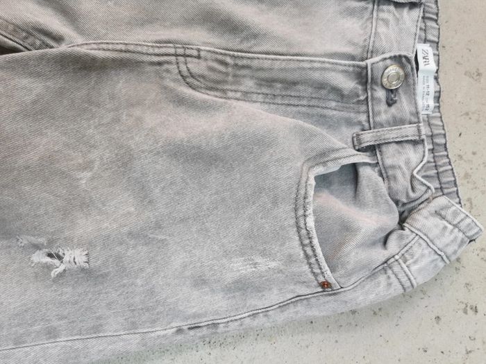 Jeans gris clair large - photo numéro 4