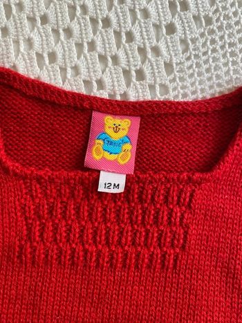 🍎 Jersey rojo de bebé 6-12 meses 🍎