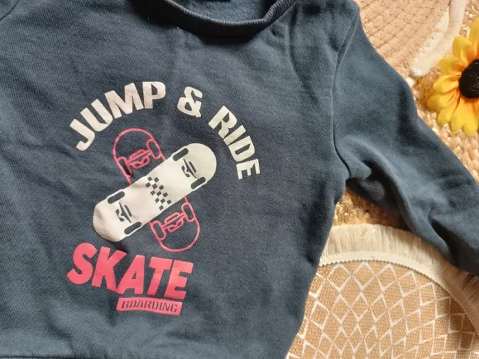 Sweat enfant garçon bleu marine taille 3 ans - photo numéro 2