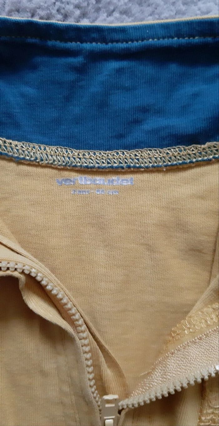 Lot assorti jaune moutarde pantalon et t-shirt manches longues H&M Vert Baudet TAO 18 mois-2 ans - photo numéro 7