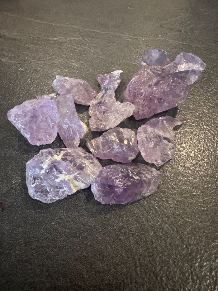 Lot de 255 g d’améthyste brute – pierres naturelles violettes