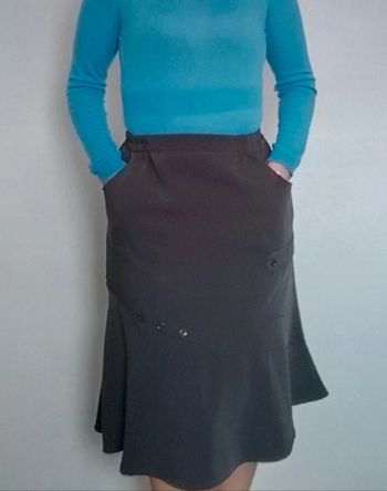 Jupe.mi.longue volantée casualchic vintage taille 38