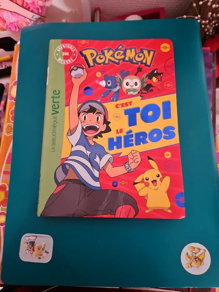 Livre pokémon c'est toi le héros bibliothèque verte