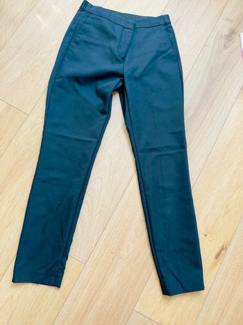 Pantalon habillé Zara taille élastique marine en S