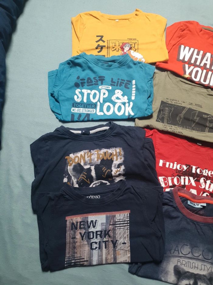 Lot tee shirts manches longues garçon 4/5 ans - photo numéro 3