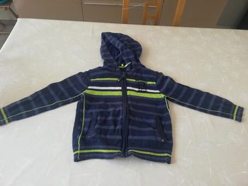 Gilet bleu zippé à capuche Orchestra 5 ans