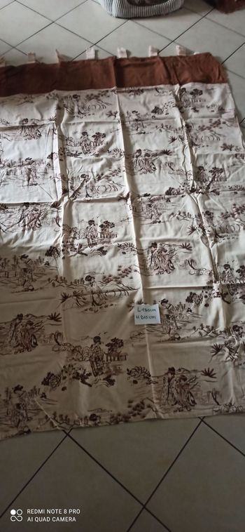 Rideau motifs japonais