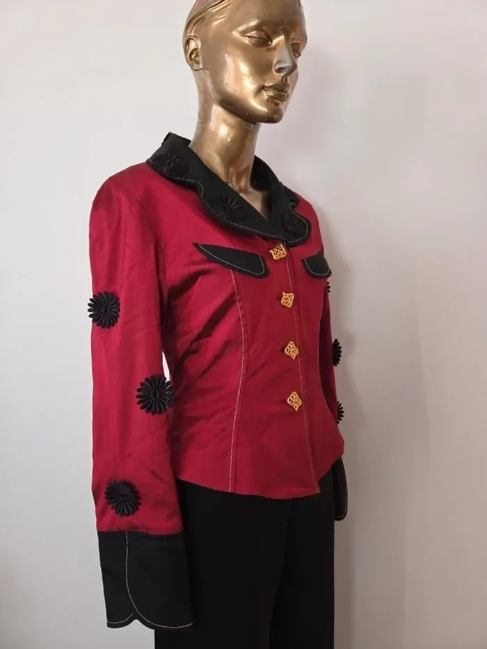 Blazer bordeaux Kristina Popovitch - photo numéro 2