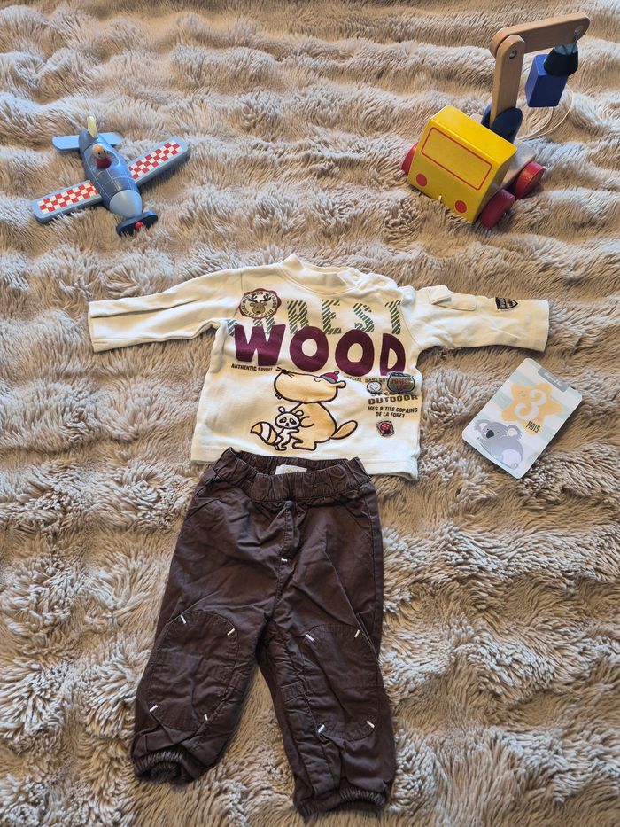 Ensemble pantalon pull castor