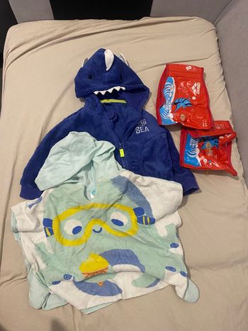 2 sorties de bain + 2 brassard