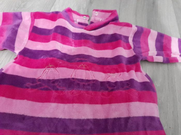 Pyjama Rayé rose 6 mois - photo numéro 2