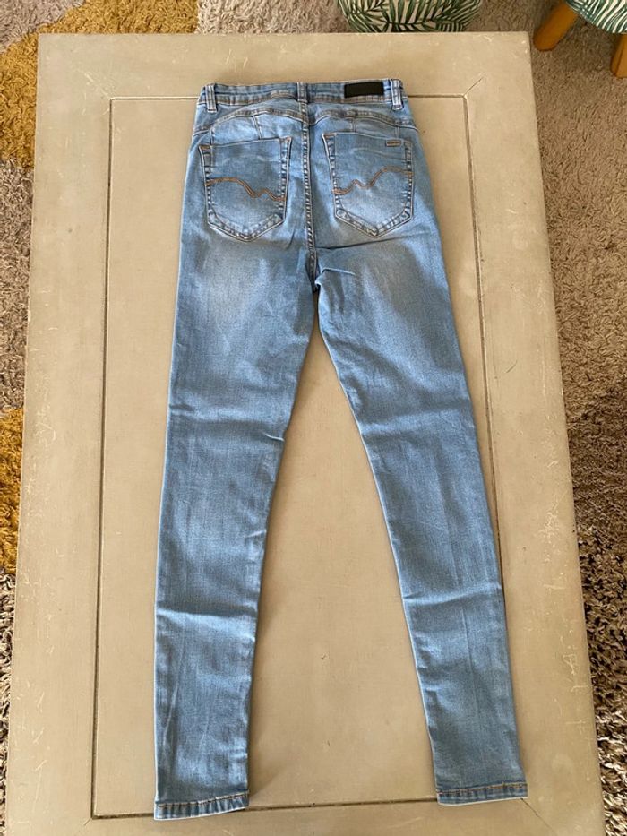 Jeans bleu slim skinny taille haute Liberto taille 36 - photo numéro 12