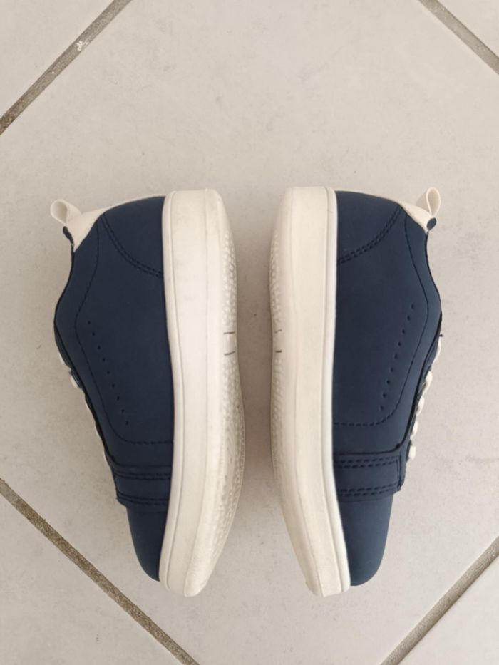 Baskets bleu marine et blanche à enfiler taille 26 In extenso - photo numéro 4