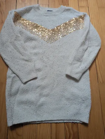 Robe pull à paillettes, 4 ans Kiabi