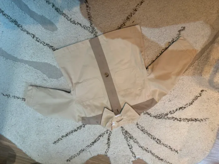 Trench / surchemise beige Zara 3-4Y/104 - photo numéro 2