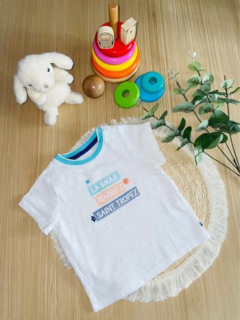 T-shirt manches courtes obaïbi 12 mois