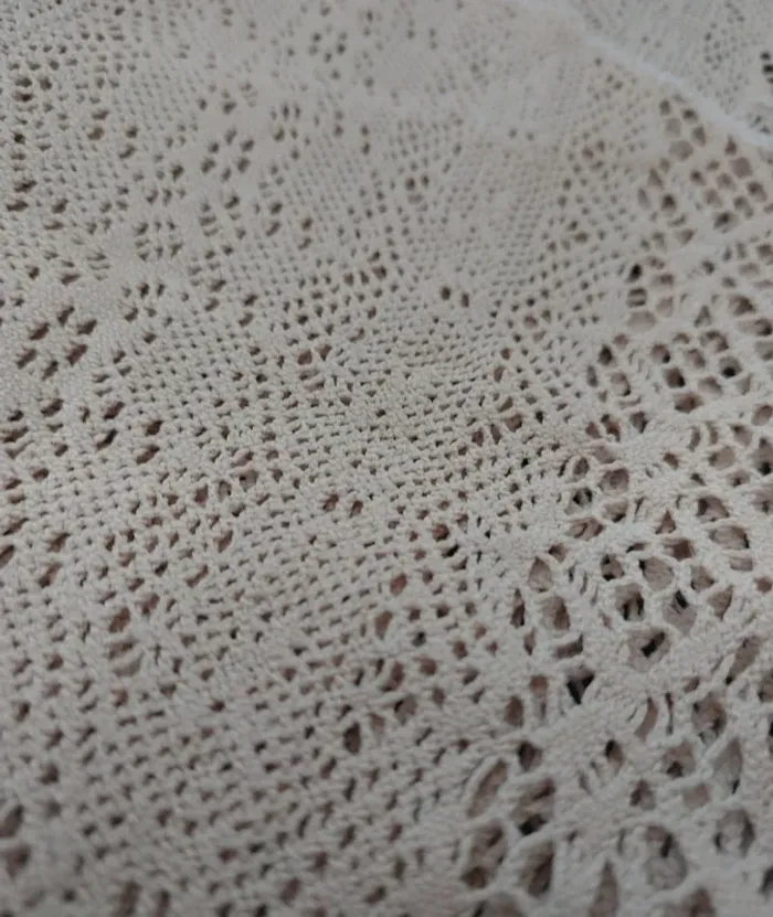Top sans manche en dentelle beige taille S - photo numéro 5