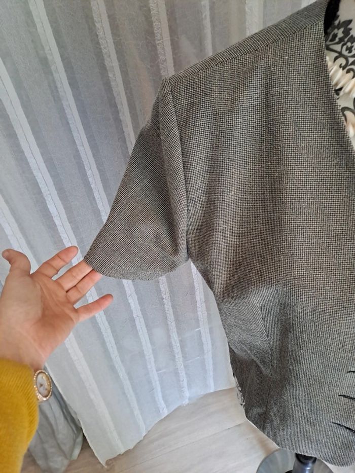 Veste courte grise Caroll T42 - photo numéro 2